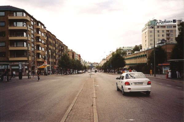 Ulice v Göteborgu - Švédsko